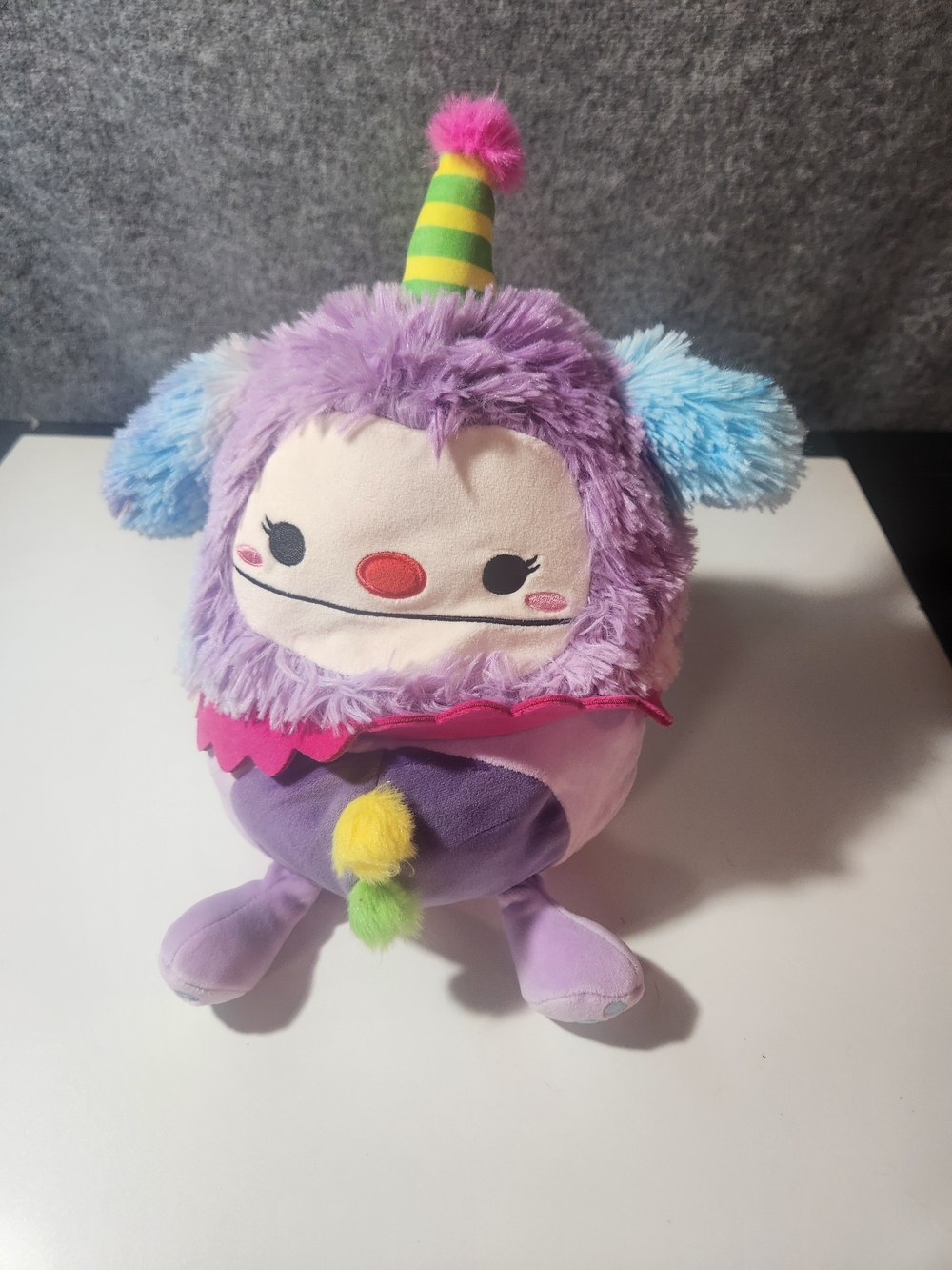 Squishmallows 8-inch Yekaterina the Clown Bigfoot plush
